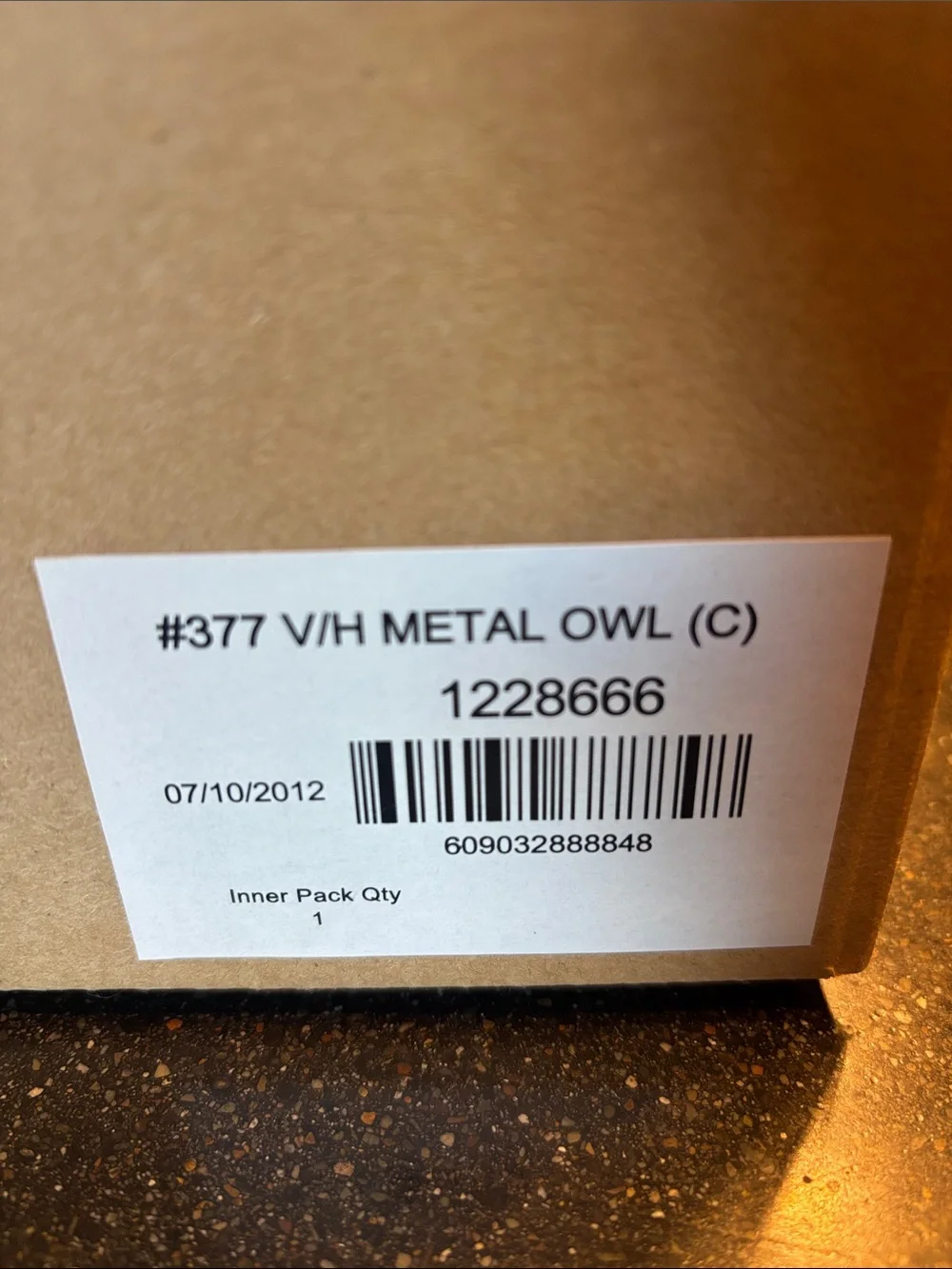 Owl Design Glass Tea Light Holder - Brown